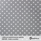 šedá s puntíky