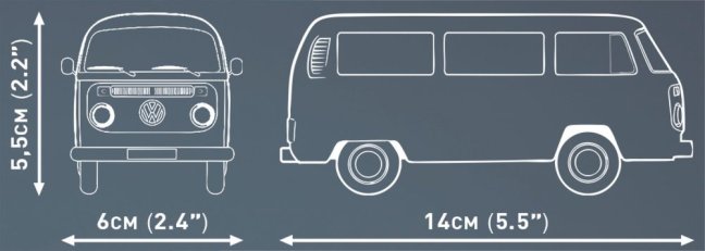 COBI 24621 Volkswagen T2b Bus, 1:35, 145 k