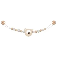 Goki Řetěz do kočárku - Hlava medvěda s rolničkou