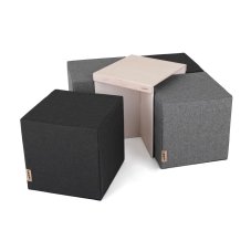 Set stolku se 4 taburety KOSTKO PUR 45