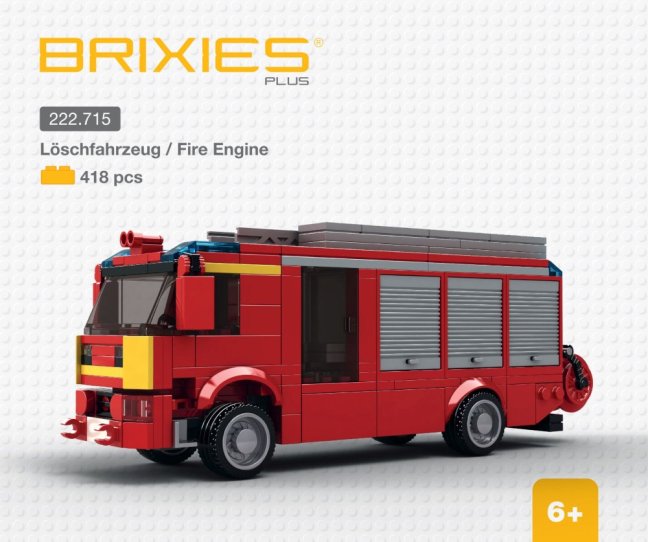 BRIXIES Plus 222.715 Hasičský vůz, 418 k