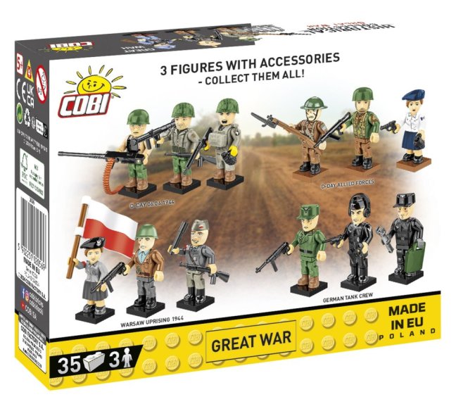 COBI 2056 3 figurky s doplňky 1. světová válka, 35 k
