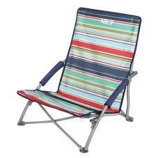 Plážové křeslo NILS Camp NC3035 červené/modré