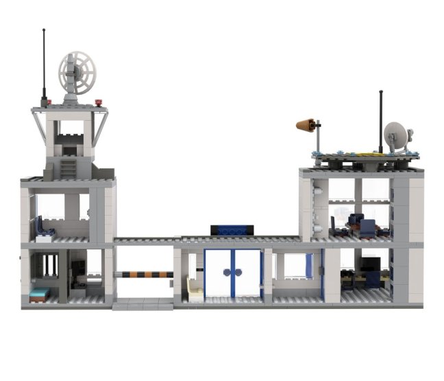 BRIXIES Plus 222.403 Policejní stanice s vrtulníkem a vozidlem, 819 k