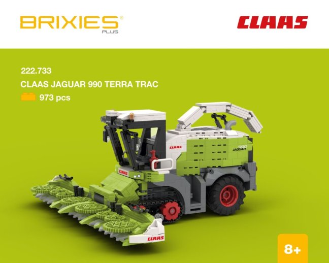 BRIXIES Plus 222.733 CLAAS JAGUAR 990 TERRA TRAC - sklízecí řezačka, 973 k