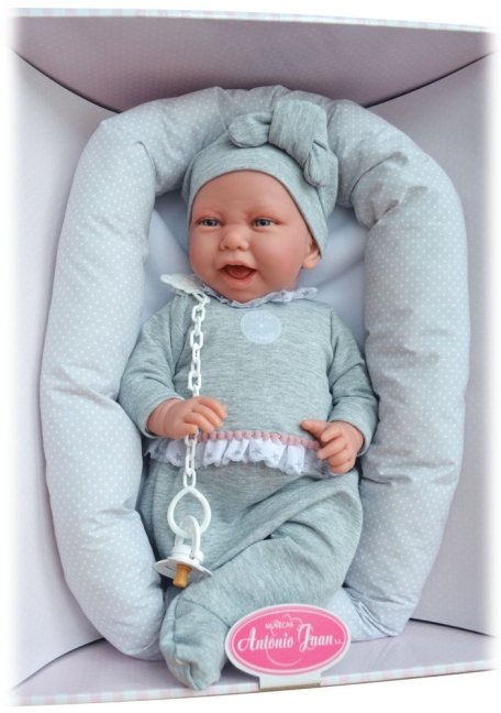 Antonio Juan 33228 CARLA - realistická panenka miminko s měkkým látkovým tělem - 42 cm