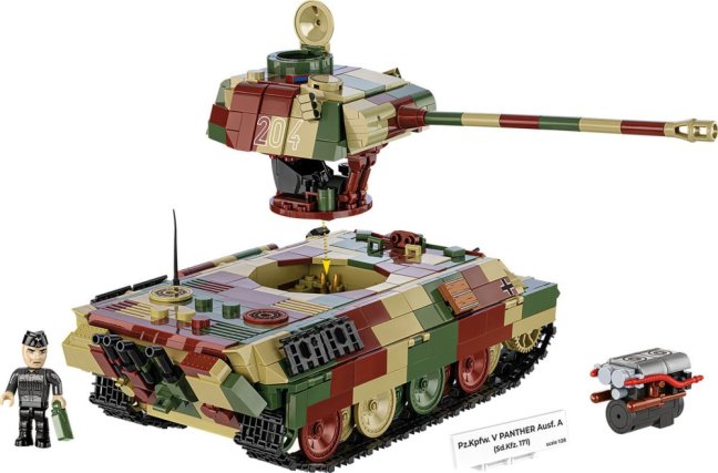 COBI 2654 II WW Pz.Kpfw. V PANTHER Ausf. A, 1:28, 1152 k, 1 f