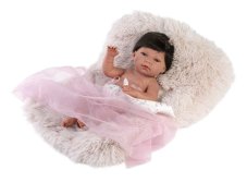 Llorens 73804 NEW BORN HOLČIČKA - realistická panenka miminko s celovinylovým tělem - 40 cm