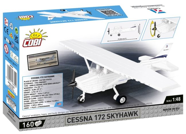 COBI 26620 Cessna 172 Skyhawk, 1:48, 160 k