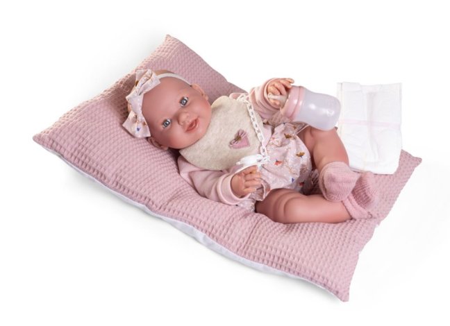 Antonio Juan 50414  MIA - mrkací a čůrající realistická panenka miminko s celovinylovým tělem - 42 cm