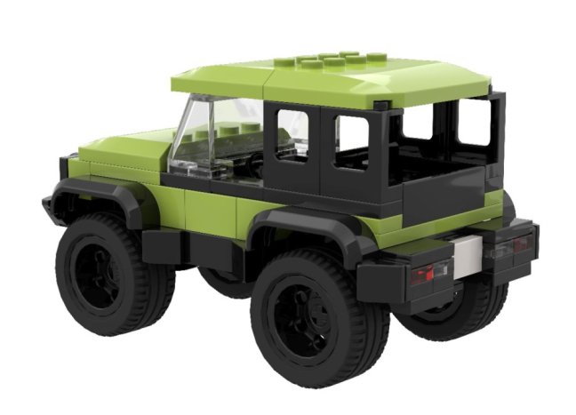 BRIXIES Plus 222.101 Off-road - terénní vozidlo zelené, 119 k