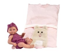 Llorens 73812 NEW BORN HOLČIČKA - realistická panenka miminko s celovinylovým tělem - 40 cm