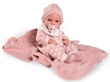 Antonio Juan 50418 ERIKA - realistická panenka miminko s celovinylovým tělem - 42 cm