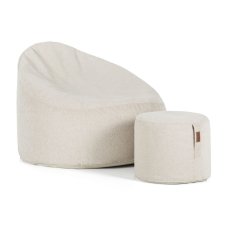 Sedací vak Citron LUX s taburetem