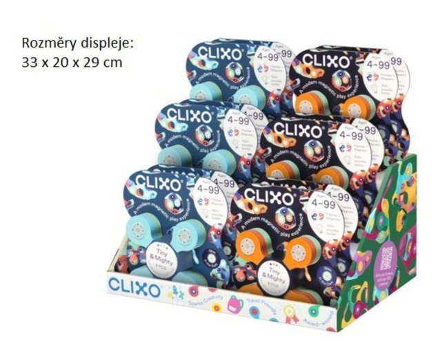 CLIXO Tiny & Mighty Marine - magnetická stavebnice 9 kusů