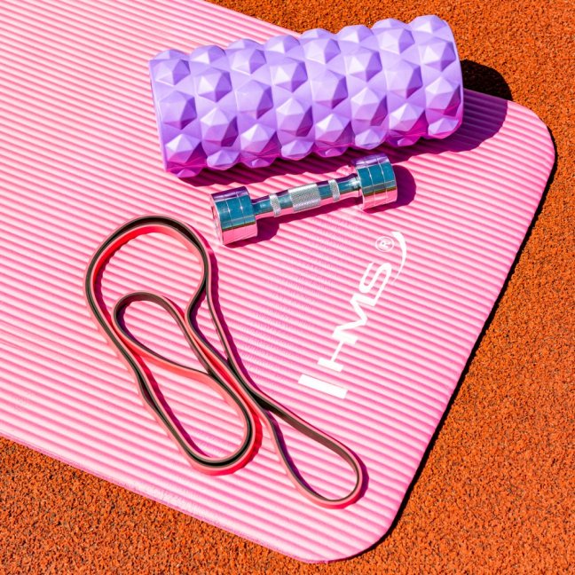 Podložka pro jógu HMS YM07 růžová