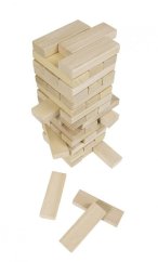 Zábavná hra – Dřevěná věž Jenga natur