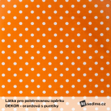oranžová s puntíky