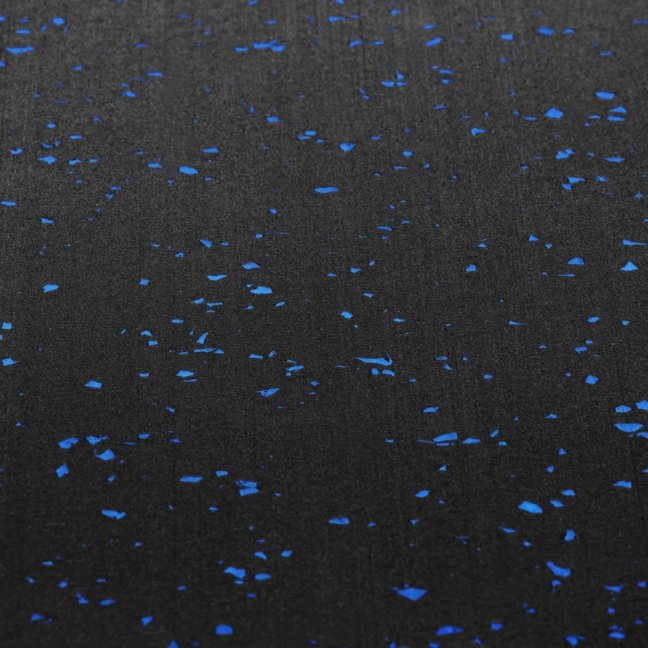 Gumová fitness podlaha AbiFloor POS15 černá / modrá - 2. jakost