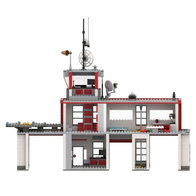 BRIXIES Plus 222.402 Hasičská stanice s vrtulníkem a vozidlem, 985 k