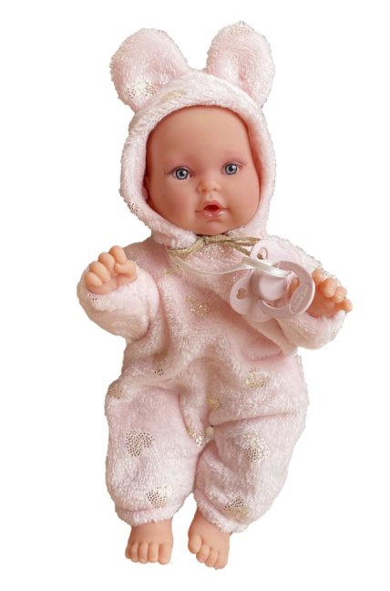 Antonio Juan 1136 KIKA - realistická panenka miminko se speciální pohybovou funkcí a měkkým látkovým tělem - 27 cm