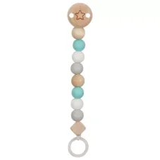 Goki Šňůrka na dudlík - Hvězda, tyrkysová