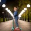 Dětská tříkolová koloběžka NILS Fun HLB1310 s LED zelená