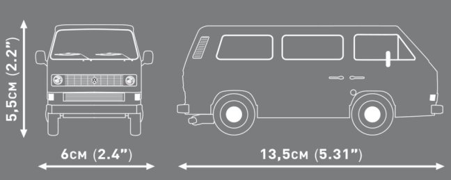 COBI 24634 Volkswagen T3, 1:35, 123 k