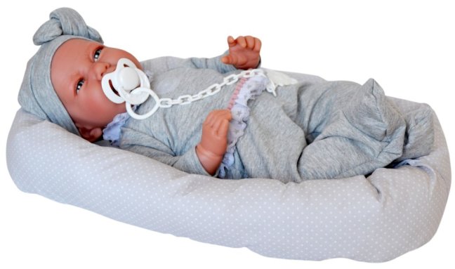 Antonio Juan 33228 CARLA - realistická panenka miminko s měkkým látkovým tělem - 42 cm