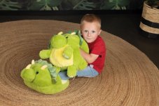 Cozy Noxxiez HW726 Dinosaurus - hřejivý plyšový polštář 3 v 1