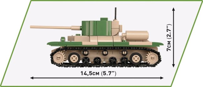 COBI 2740 3 tanky: Panzer I, Valentine IX, Renault R, 1:35, The Tank Museum, Les Blindes in Saumur, DPM, 620 k