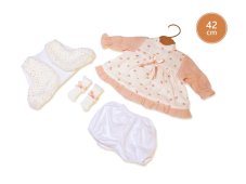 Llorens 424J JULIA - realistická panenka se zvuky a měkkým látkovým tělem - 42 cm