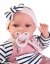 Antonio Juan 70332 TONETA - realistická panenka miminko se zvuky a měkkým látkovým tělem - 34 cm