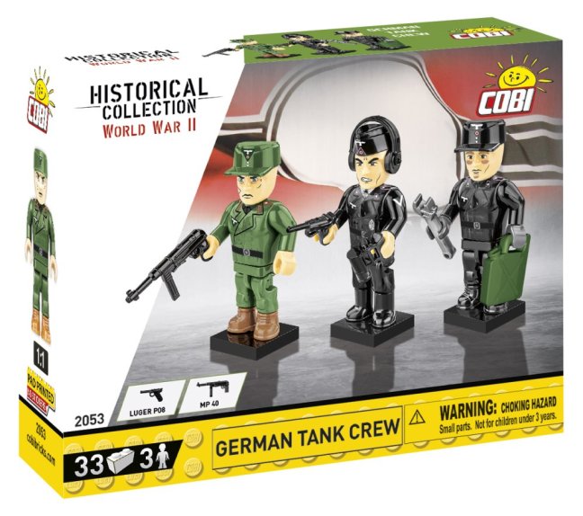 COBI 2053 3 figurky s doplňky Němečtí tankisté, 33 k
