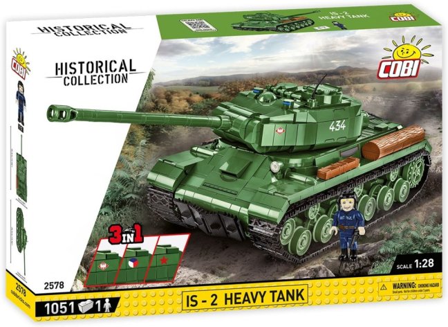 COBI 2578 II WW Tank IS-2, 3v1, 1:28, 1051 k, 1 f