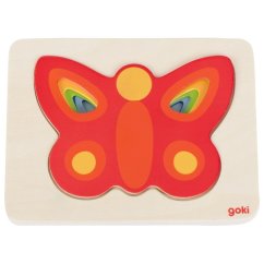 Vrstvené puzzle - motýli II