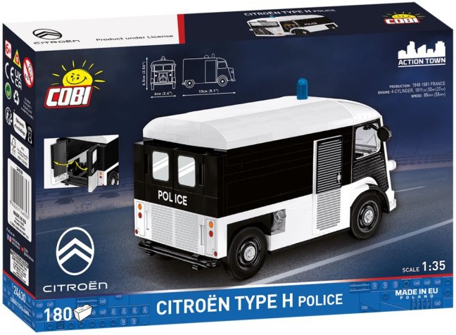 COBI 24630 Citroën Type H (1947-1981) Policie, 1:35, 206 k