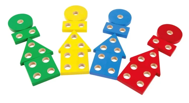 Deska s geometrickými tvary