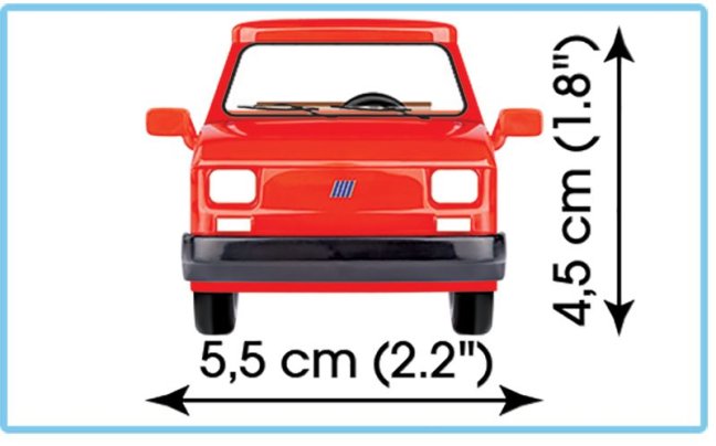 COBI 24531 FIAT 126el, 1:35, 72 k