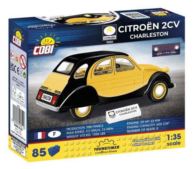 COBI 24512 Citroen 2CV Charleston (1980), 1:35, 85 k