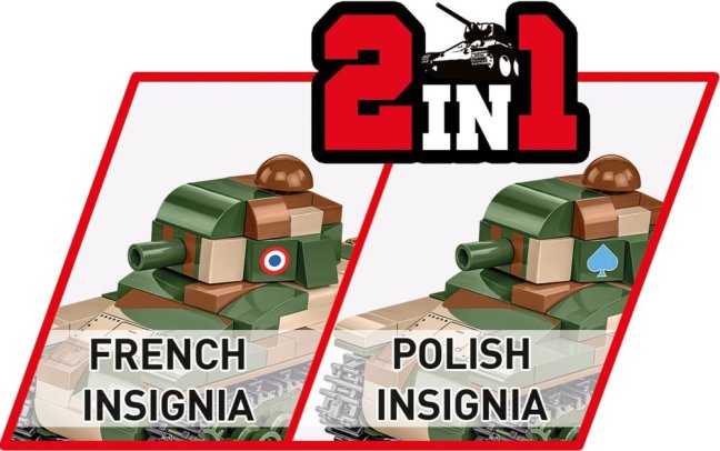 COBI 2719 II WW Renault R-35, PL/FR 2 v 1, 1:48, 258 k