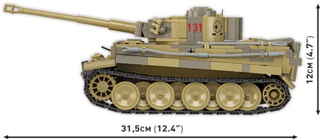 COBI 2588 II WW PzKpfw VI Tiger I no 131, 1:28, 1270 k