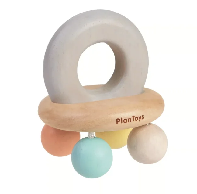PlanToys Chrastítko s korálky "PlanLifestyle"