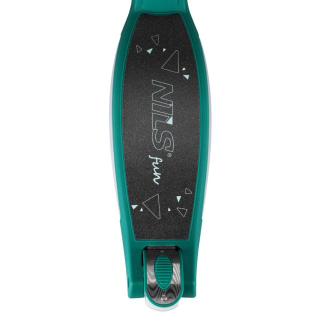 Dětská tříkolová koloběžka NILS Fun HLB1310 s LED zelená