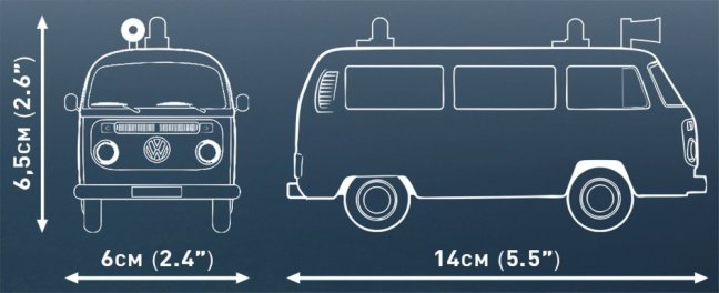 COBI 24622 Volkswagen T2 Hasiči, 1:35, 162 k