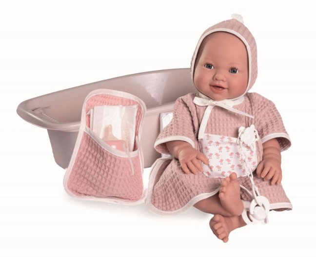 Antonio Juan 50417 MIA - mrkací a čůrající realistická panenka miminko s celovinylovým tělem - 42 cm