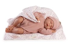 Antonio Juan 33018 LUNA – spící realistická panenka miminko s měkkým látkovým tělem – 42 cm