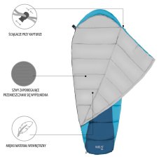 Spací pytel NILS Camp NC2012 šedý/modrý