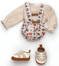 Guca OP900 obleček pro opičku miminko REBORN velikosti 32 cm s botičkami