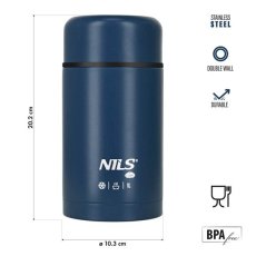 Termoska na jídlo NILS Camp NC3802 modrá 1000 ml